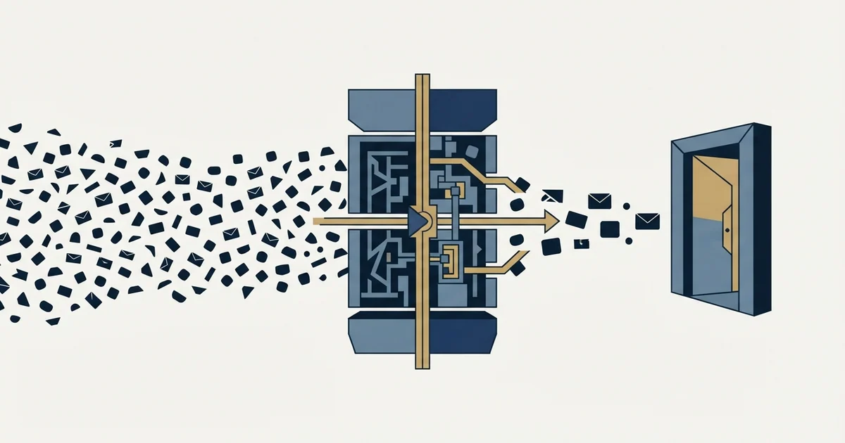 Editorial illustration for Cold Email for Venture Capital Firms