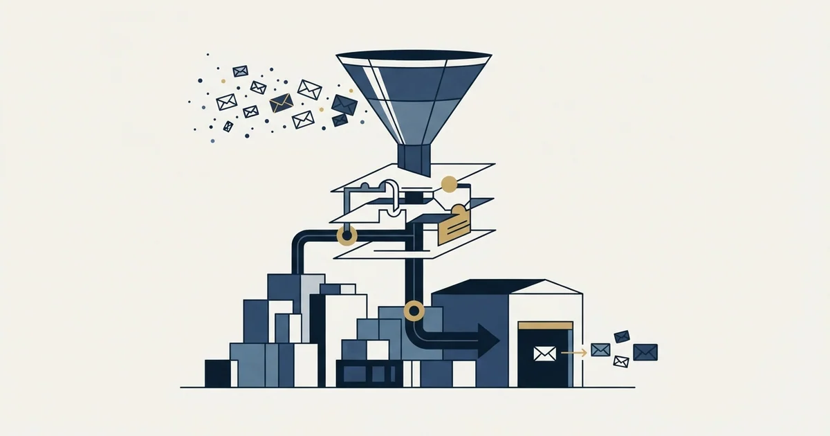 Editorial illustration for Cold Email for Warehousing and 3PL