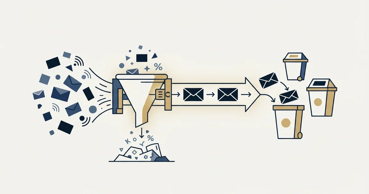 Editorial illustration for Cold Email for Waste Management