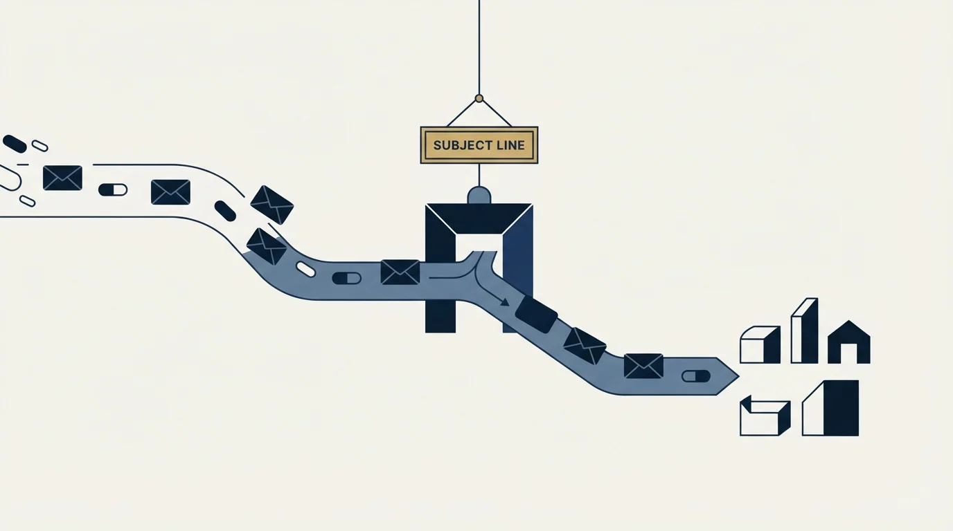 Section illustration: The subject line is a routing label