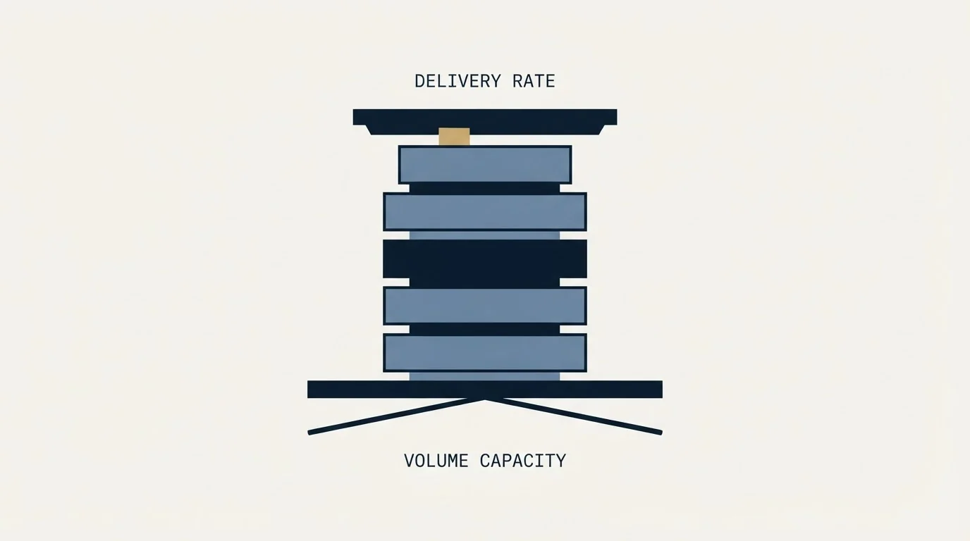 Section illustration: The two numbers that size the whole stack