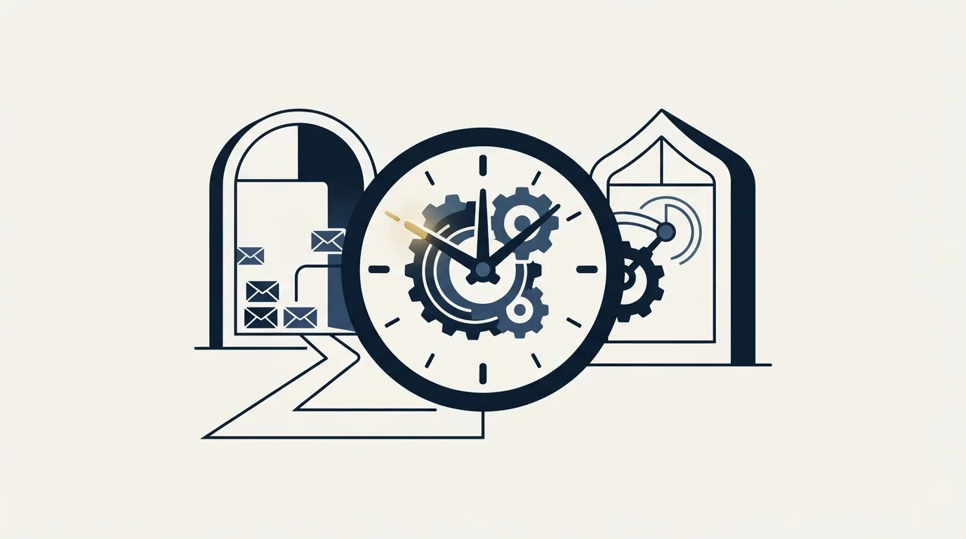 Section illustration: Sending windows, and whose clock they run on