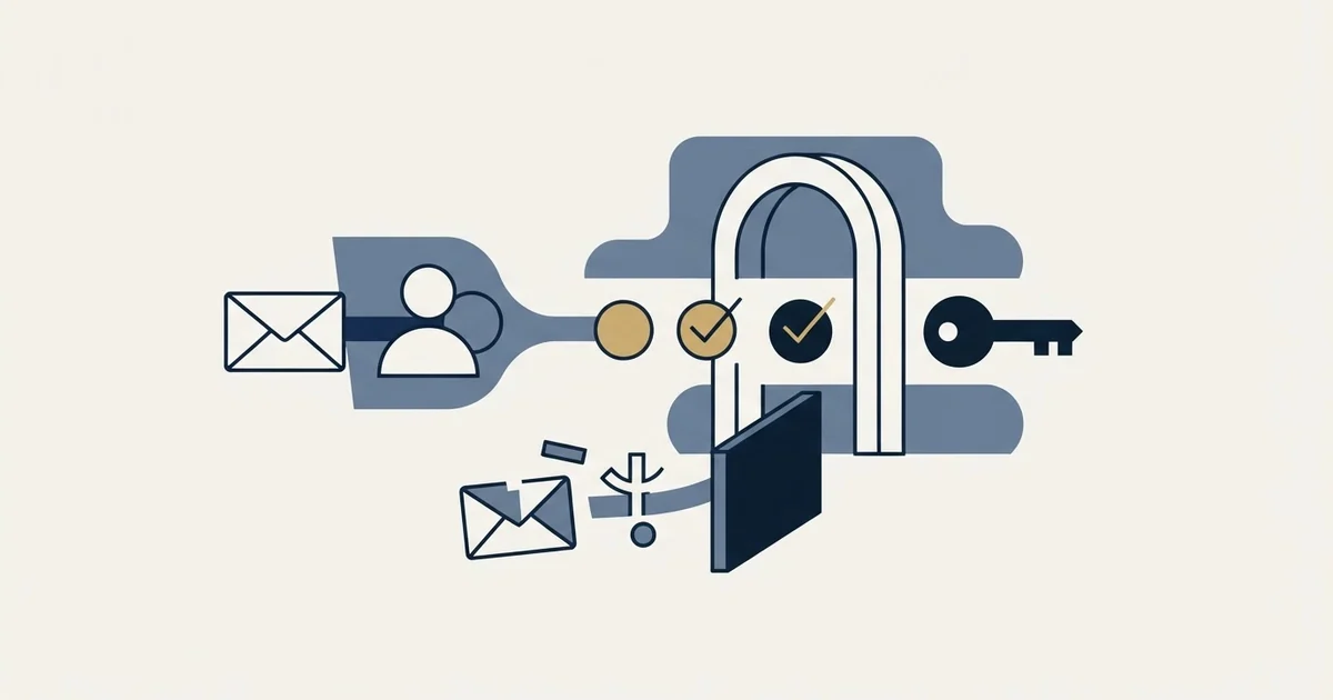 Editorial illustration for Cold Email Sender Name