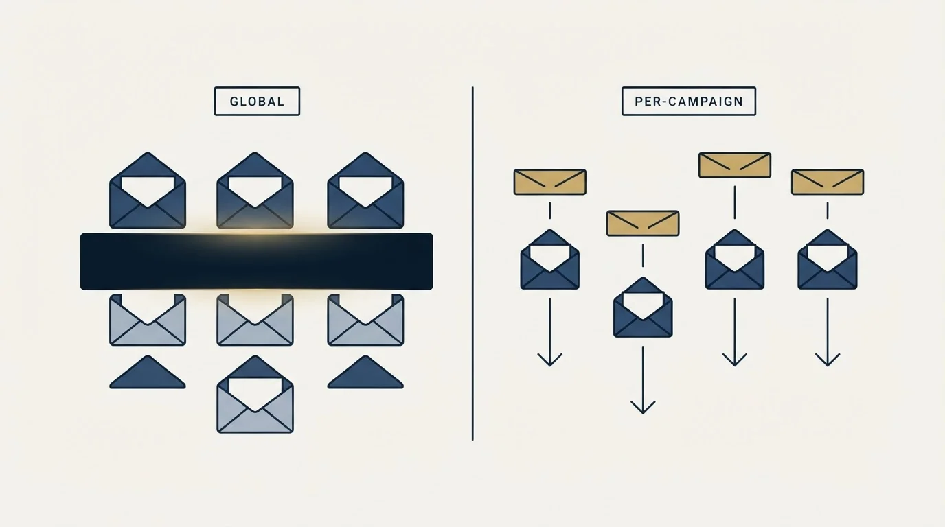 Section illustration: Whether suppression is global or per campaign