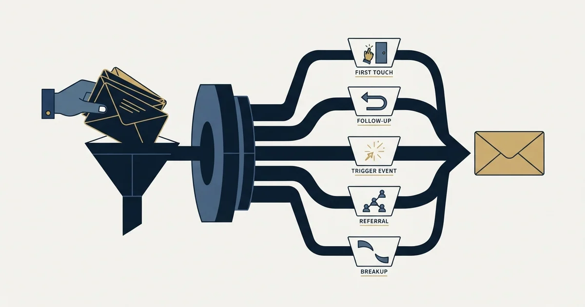 Editorial illustration for Cold Email Templates for Marketing Agencies