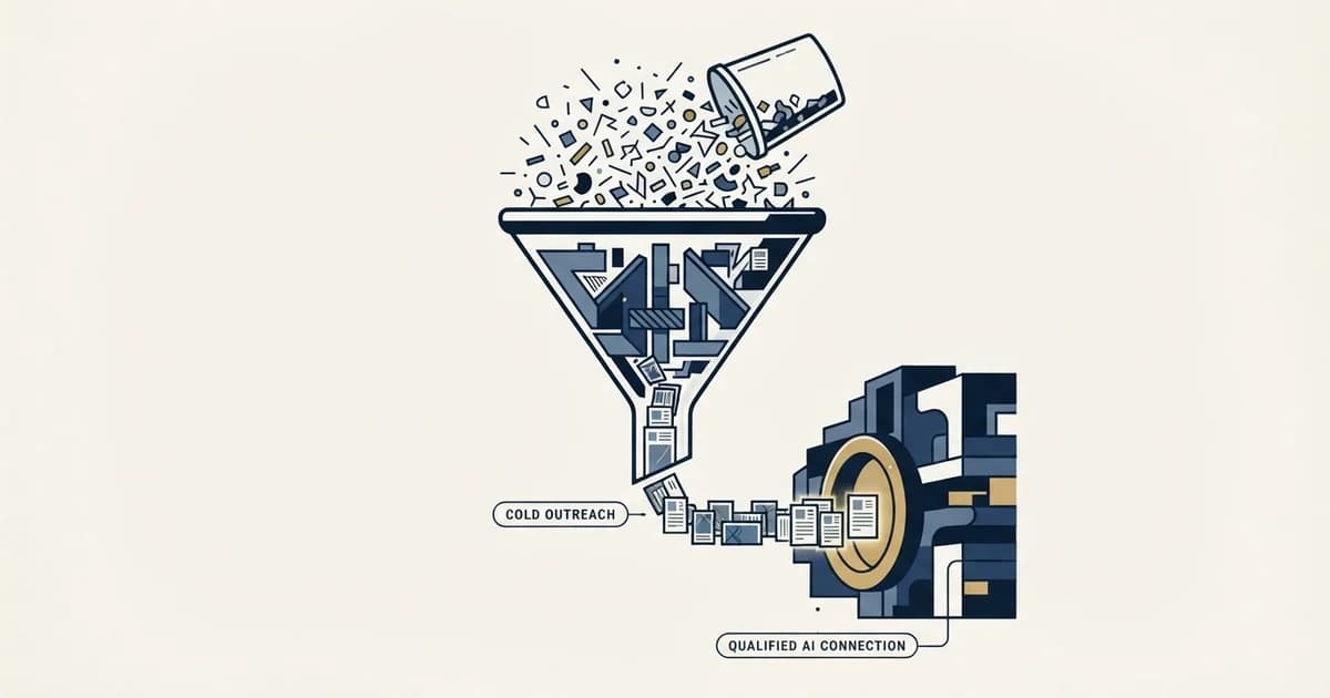 Editorial illustration for Cold Email Templates for AI Companies