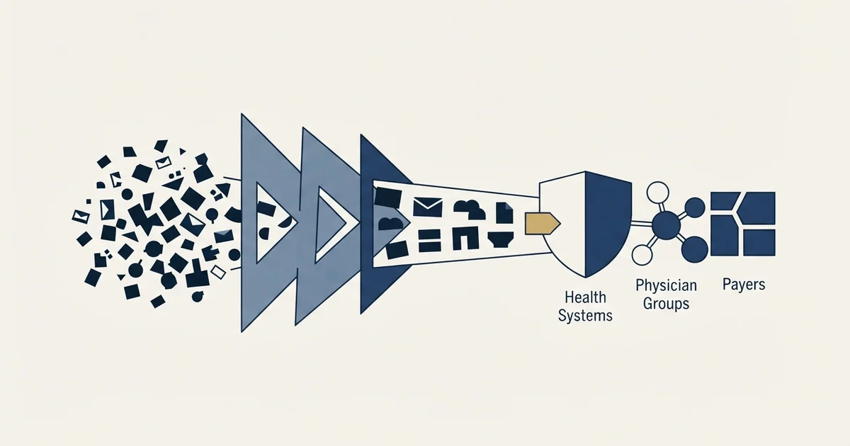 Editorial illustration for Cold Email Templates for Healthcare