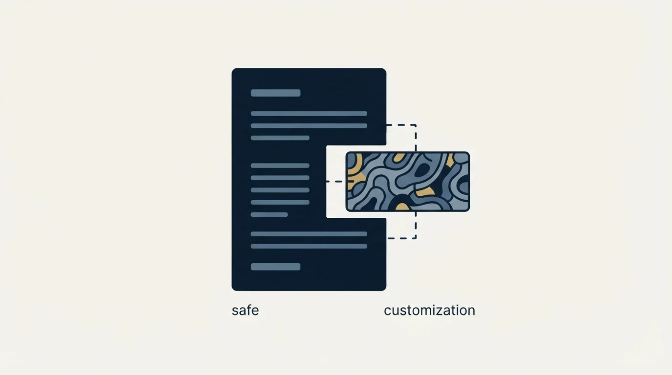 Section illustration: Customizing These Without Breaking Them
