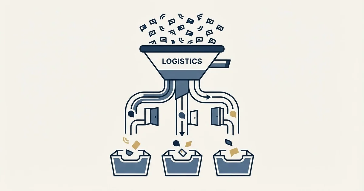Editorial illustration for Cold Email Templates for Logistics