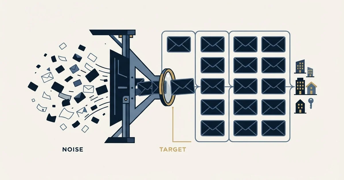 Editorial illustration for Cold Email Templates for Real Estate