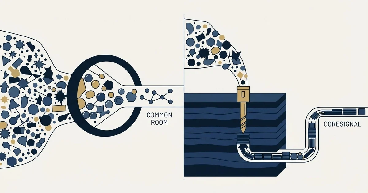 Editorial illustration for Common Room vs Coresignal