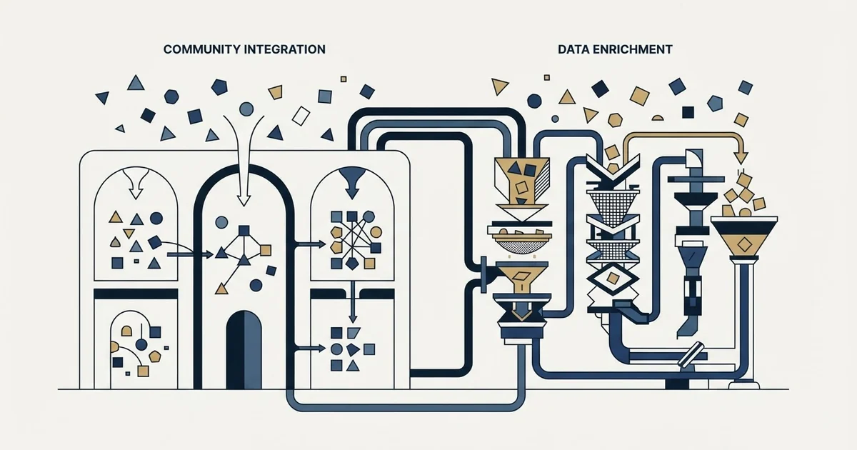Editorial illustration for Common Room vs Crustdata