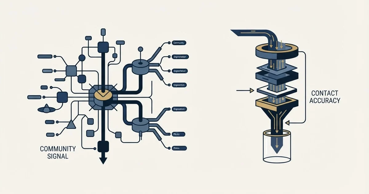 Editorial illustration for Common Room vs Findymail