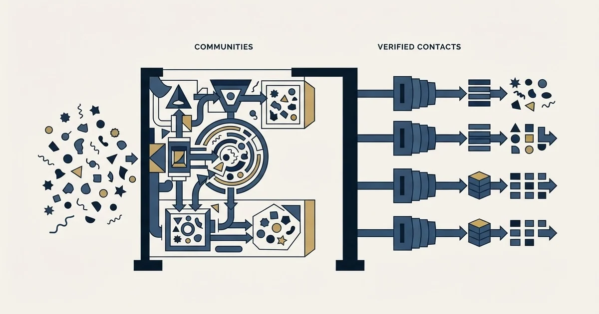 Editorial illustration for Common Room vs Lead411