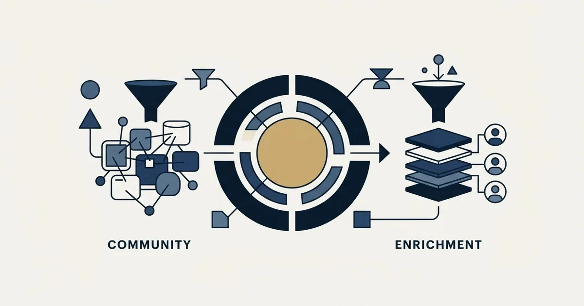 Editorial illustration for Common Room vs People Data Labs