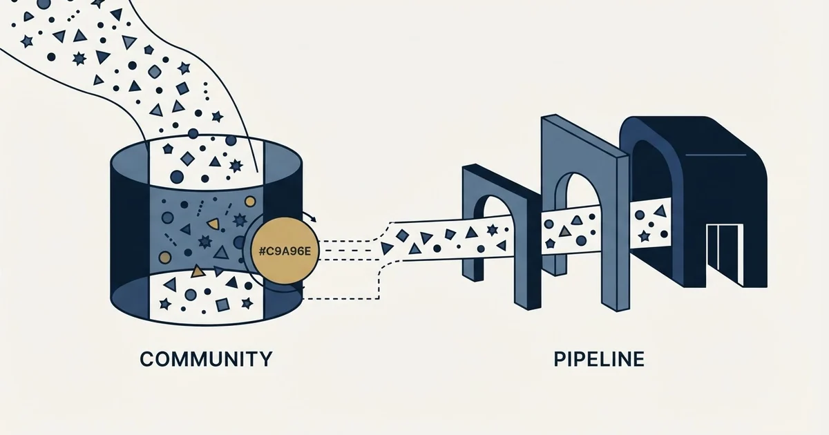 Editorial illustration for Common Room vs Pipeline CRM