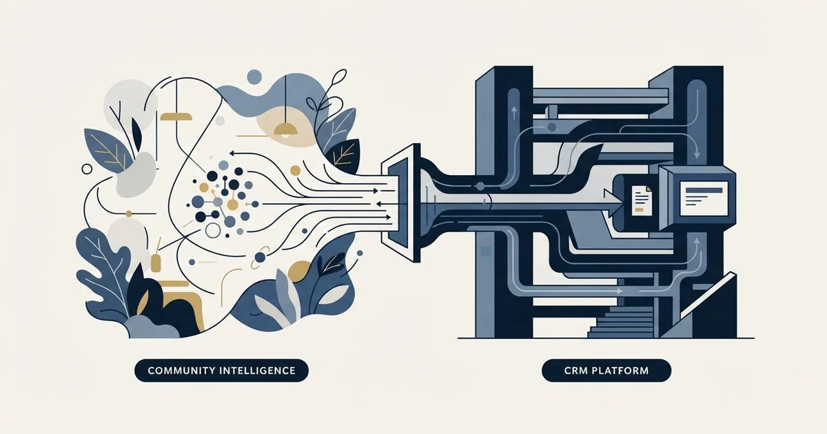 Editorial illustration for Common Room vs Salesforce