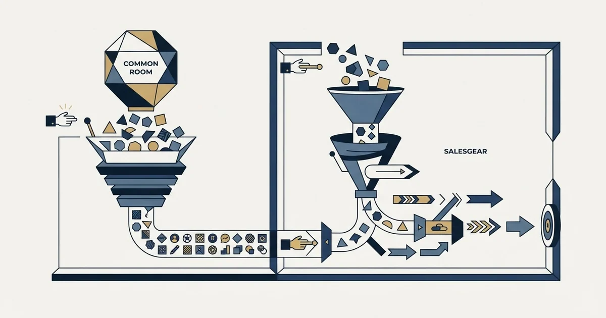 Editorial illustration for Common Room vs Salesgear