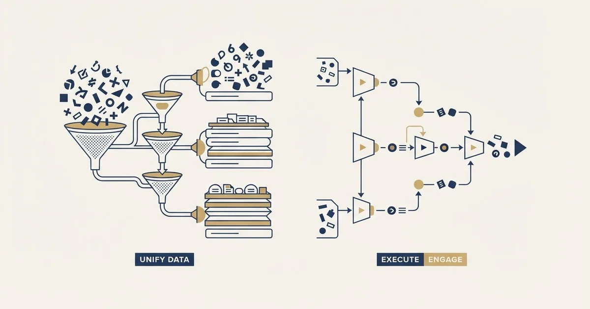 Editorial illustration for Common Room vs Salesloft