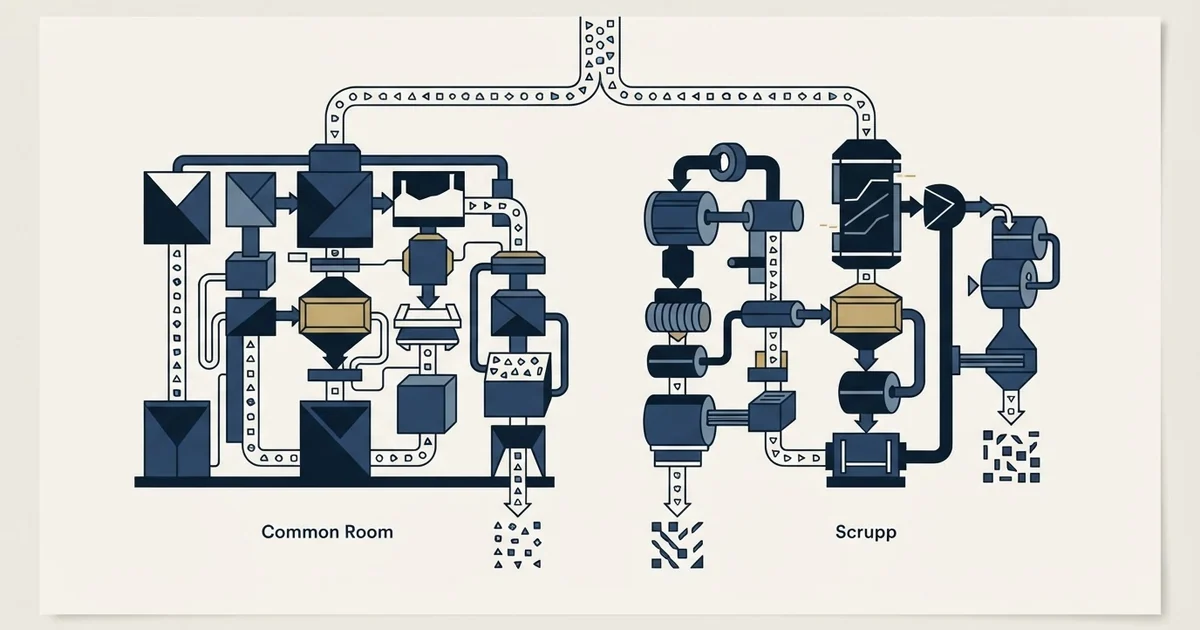 Editorial illustration for Common Room vs Scrupp