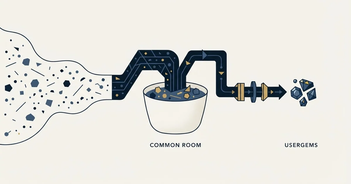 Editorial illustration for Common Room vs UserGems
