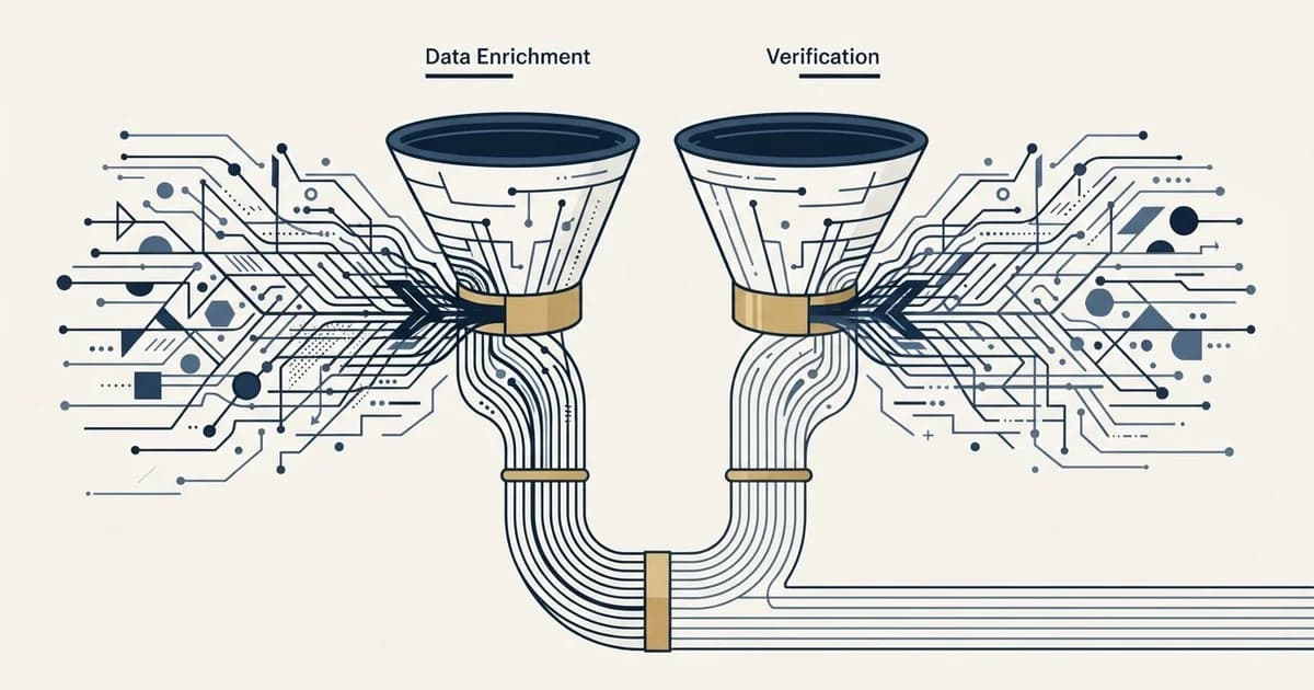 Editorial illustration for CompanyEnrich vs Emailable