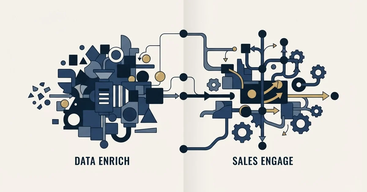 Editorial illustration for CompanyEnrich vs Expandi
