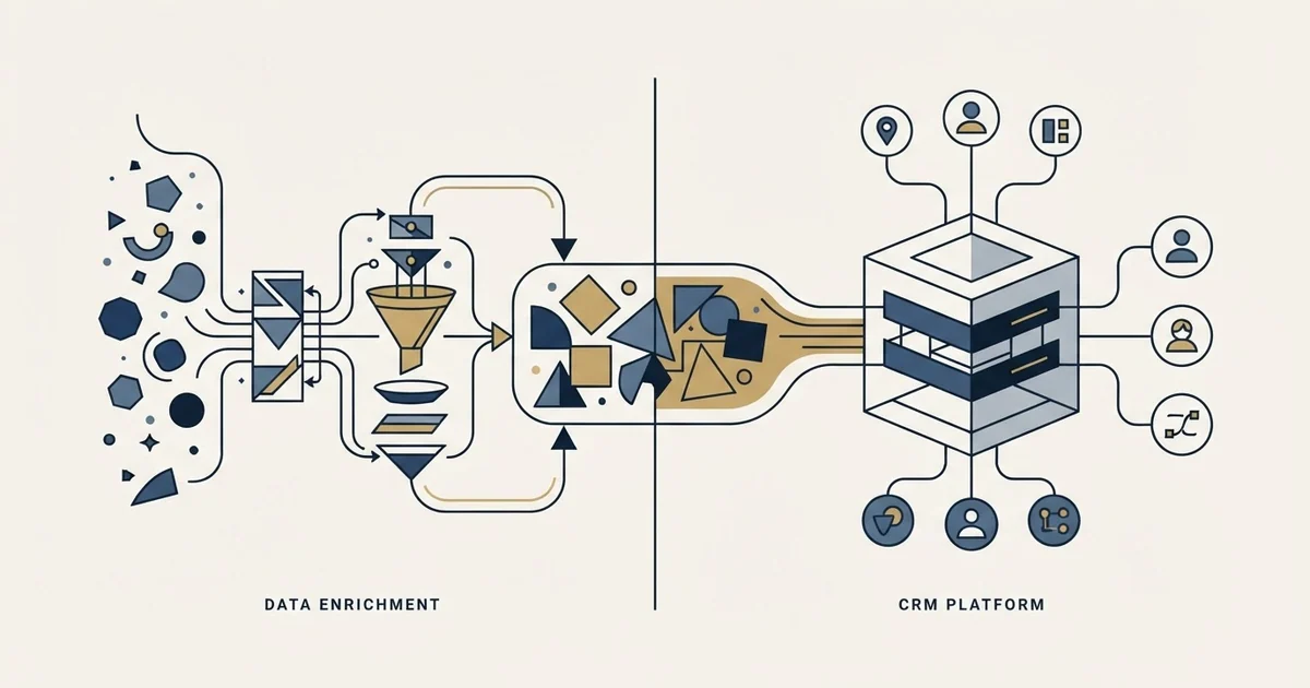 Editorial illustration for CompanyEnrich vs Microsoft Dynamics Sales