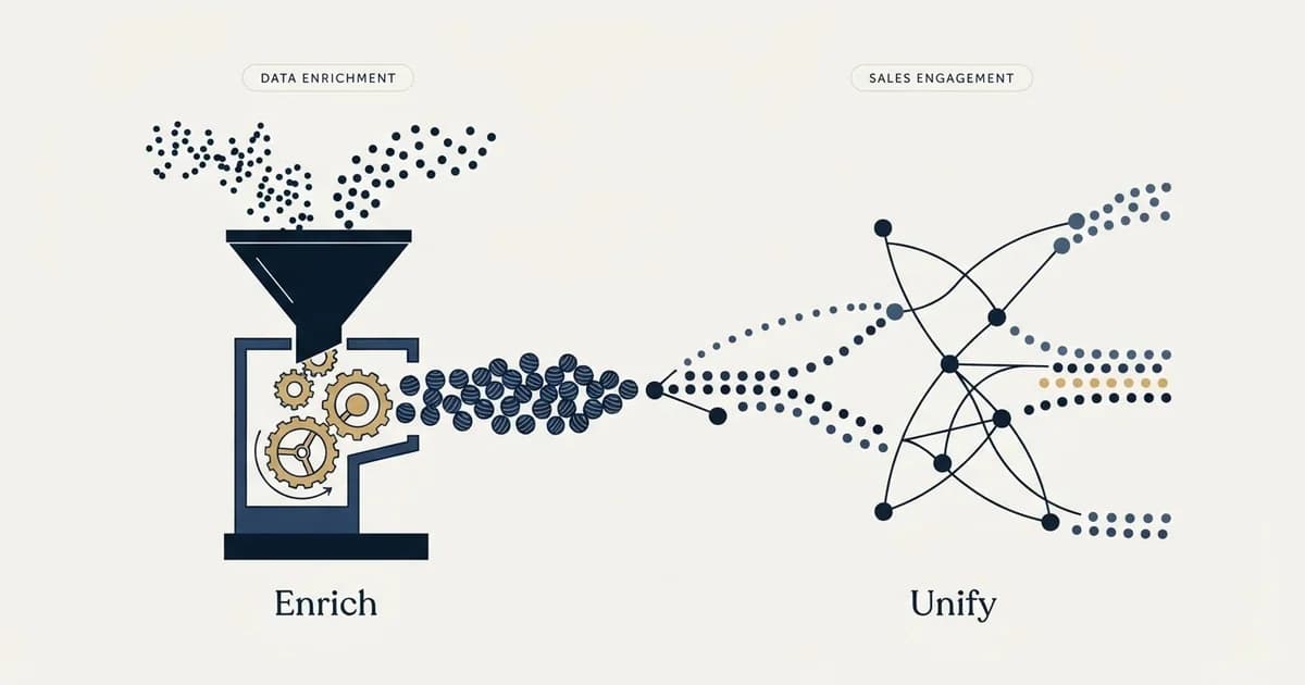 Editorial illustration for CompanyEnrich vs Unify