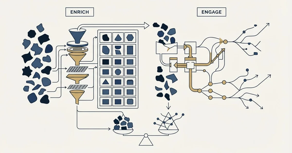 Editorial illustration for CompanyEnrich vs Zeekeo