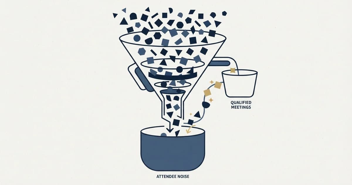 Editorial illustration for Conference Lead Generation