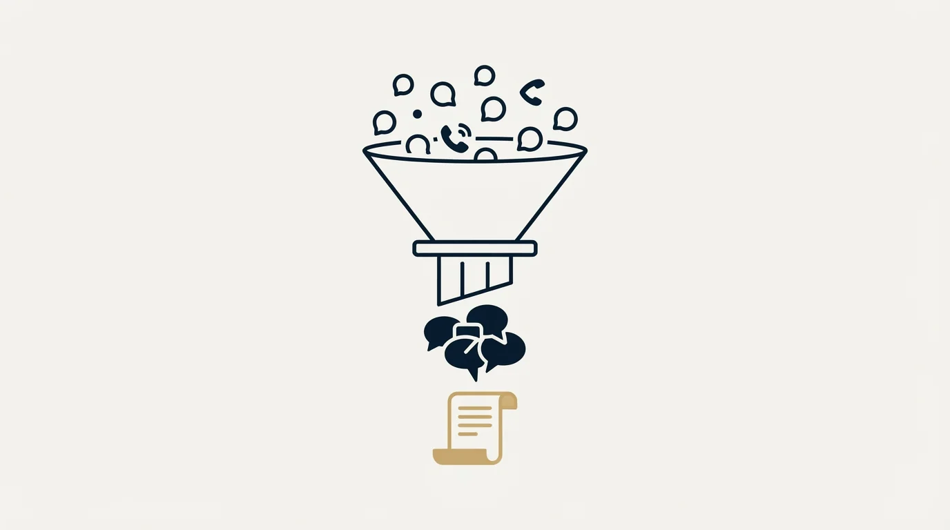 Section illustration: The commercial model, and what the page publishes