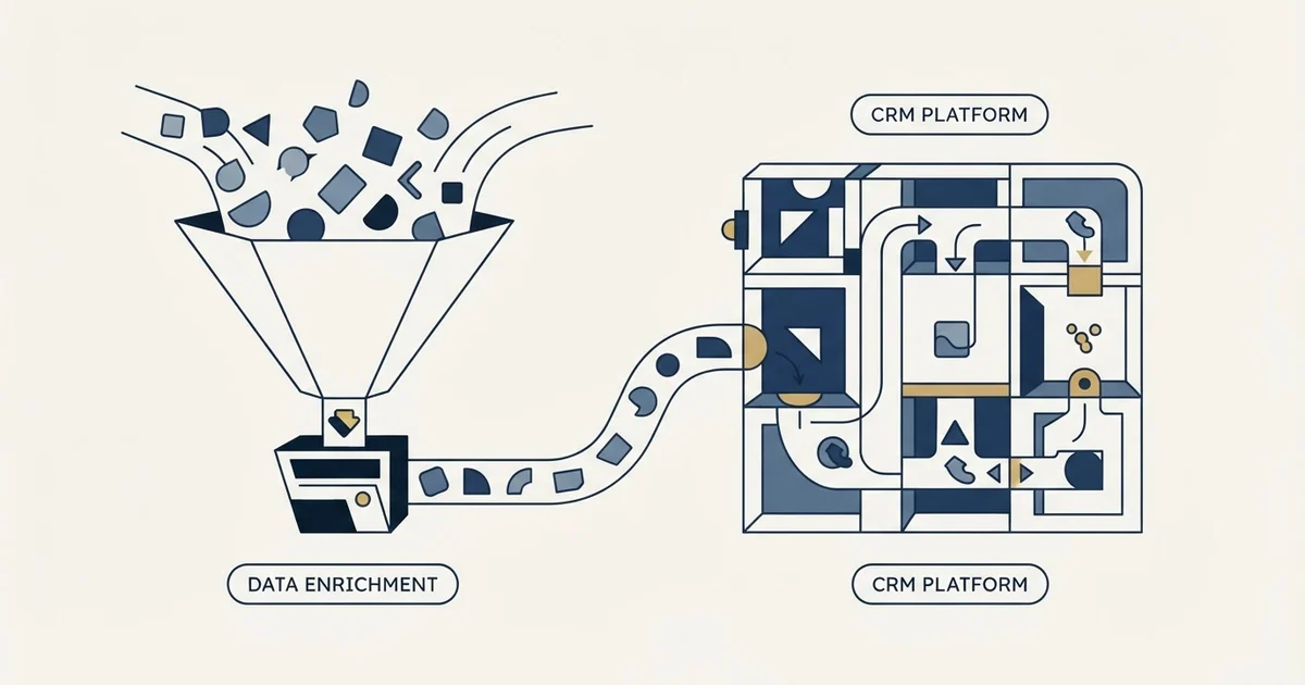 Editorial illustration for ContactOut vs EngageBay