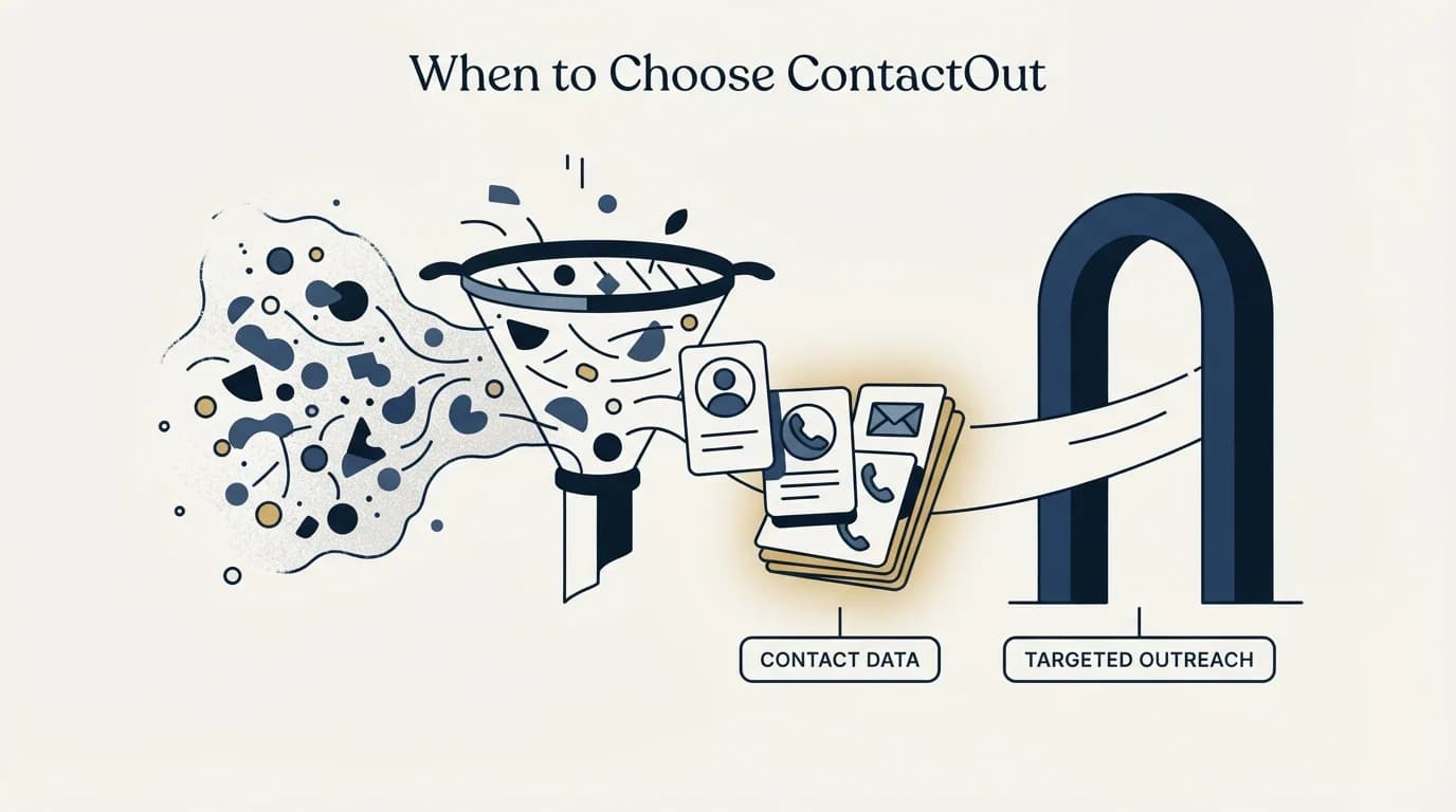 Section illustration: When to Choose ContactOut
