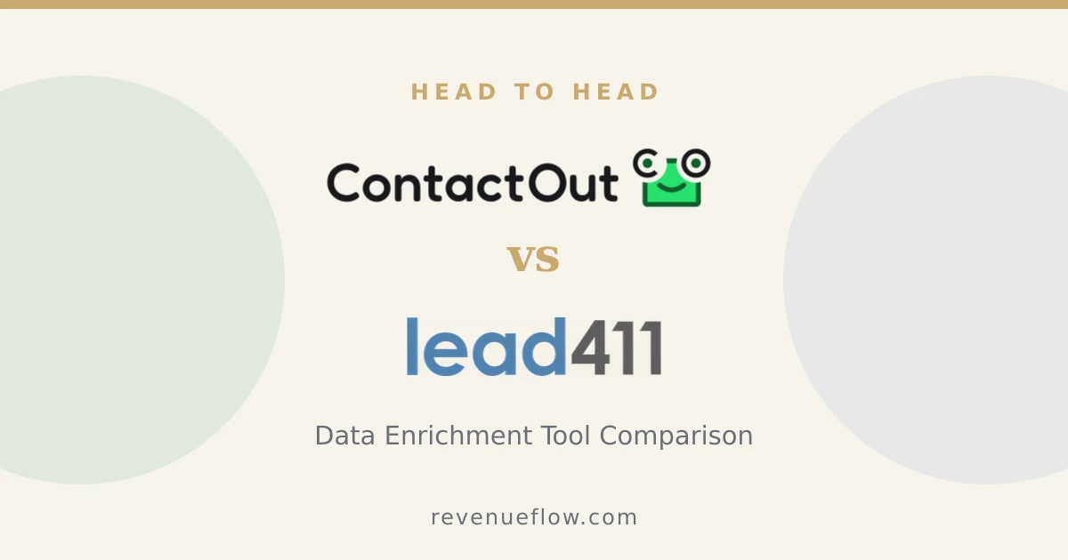 Branded cover: ContactOut vs Lead411: Data Enrichment Tool Comparison