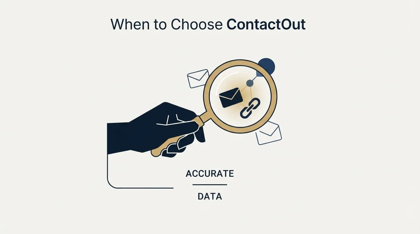Section illustration: When to Choose ContactOut