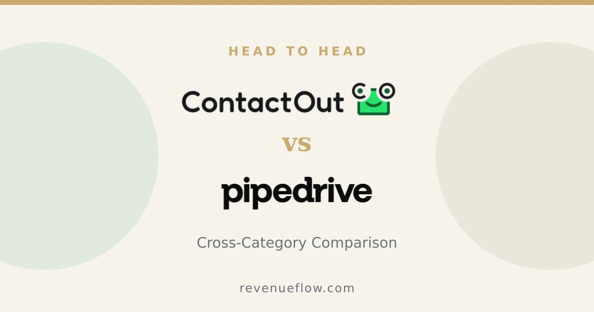 Branded cover: ContactOut vs Pipedrive: Cross-Category Comparison