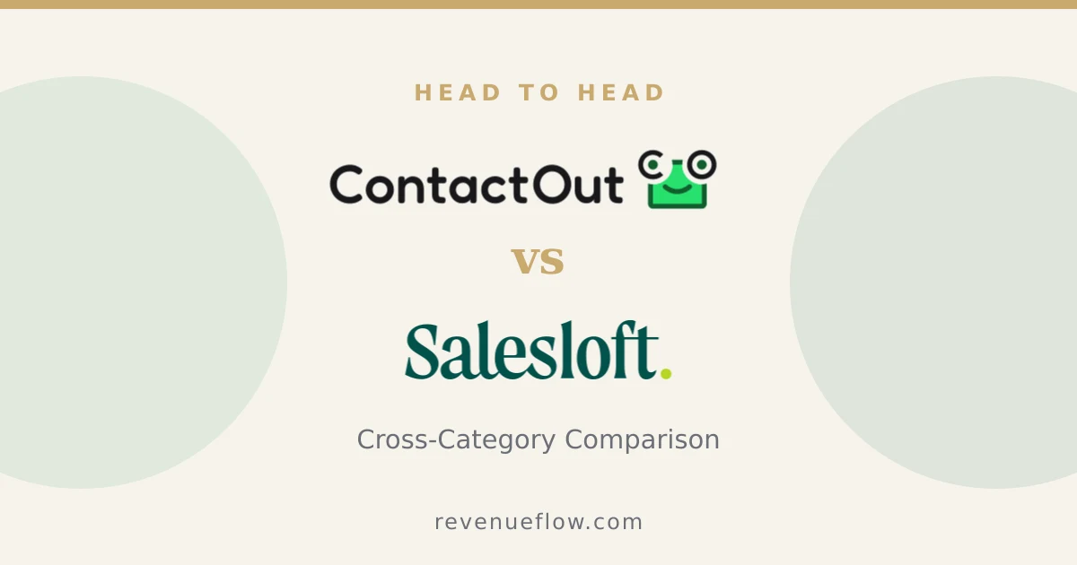 Branded cover: ContactOut vs Salesloft: Cross-Category Comparison