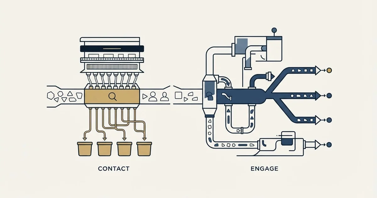 Editorial illustration for ContactOut vs SalesRobot