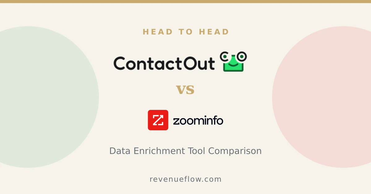 Branded cover: ContactOut vs ZoomInfo: Data Enrichment Tool Comparison