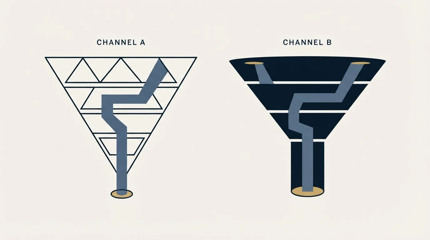 Section illustration: Why cross-channel comparison is meaningless
