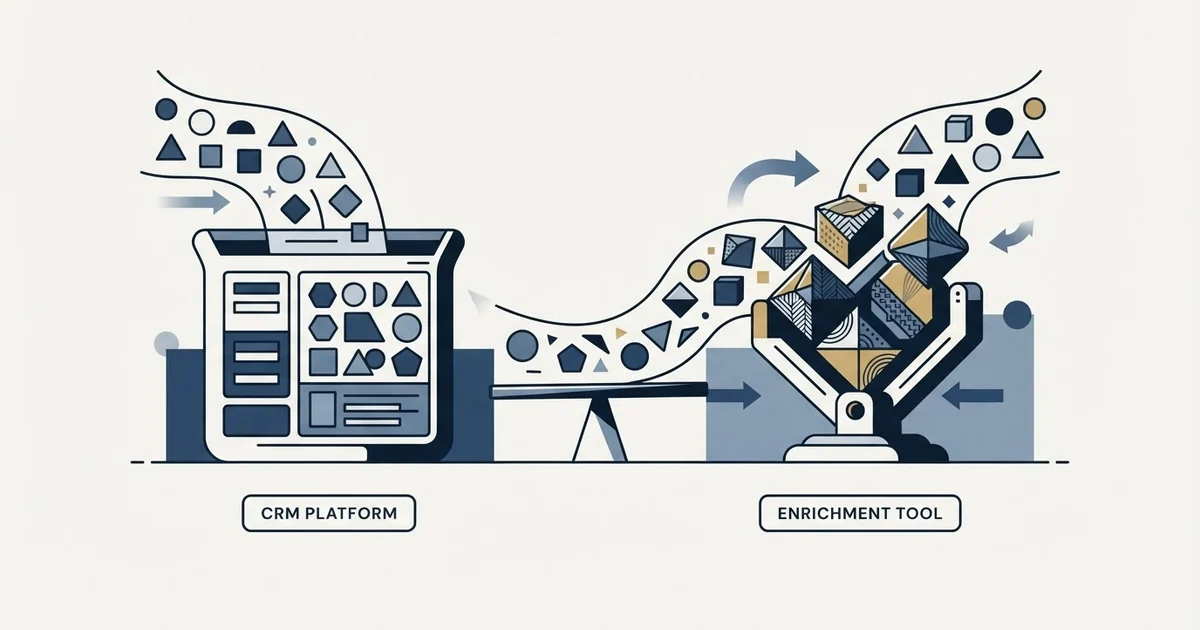 Editorial illustration for Copper vs FullEnrich