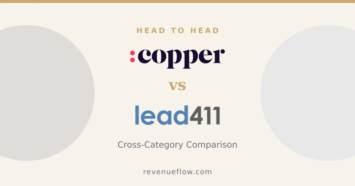 Branded cover: Copper vs Lead411: Cross-Category Comparison