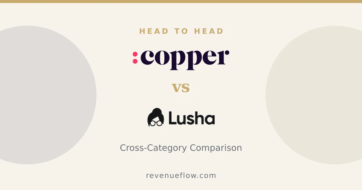 Branded cover: Copper vs Lusha: Cross-Category Comparison