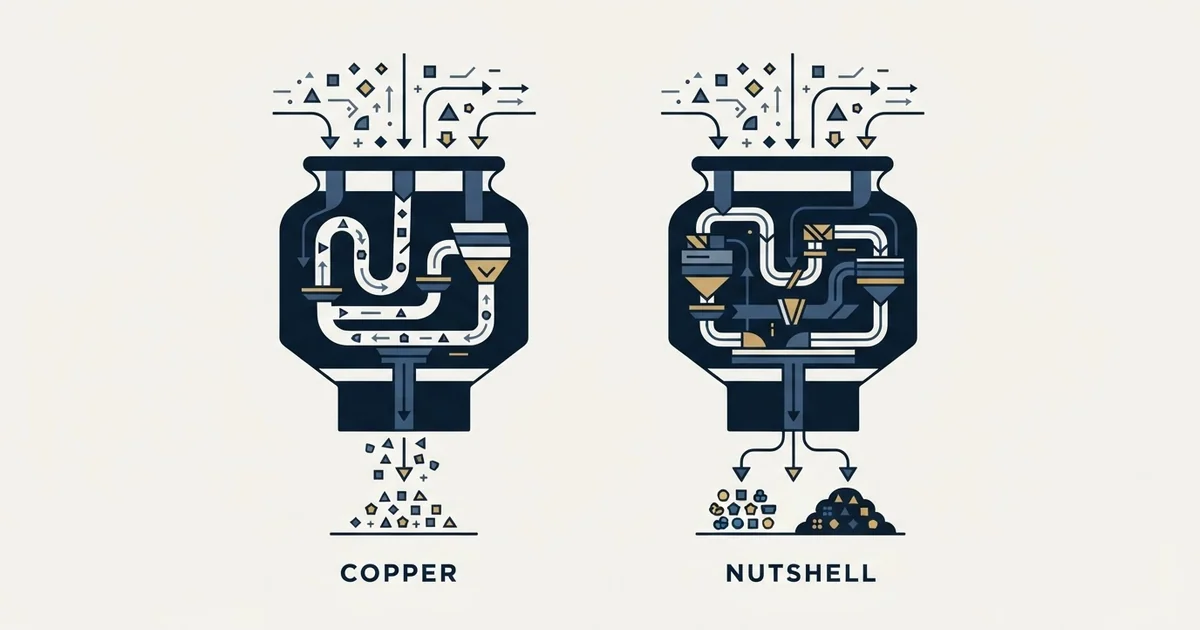 Editorial illustration for Copper vs Nutshell