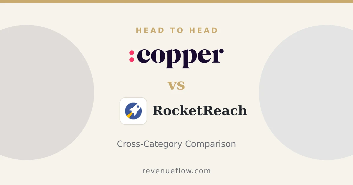 Branded cover: Copper vs RocketReach: Cross-Category Comparison