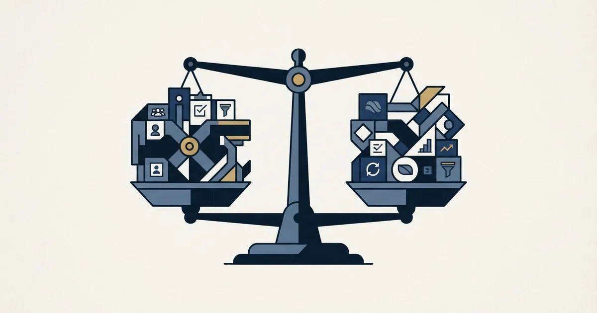 Editorial illustration for Copper vs Salesmate