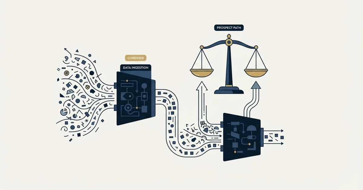 Editorial illustration for Coresignal vs GetProspect