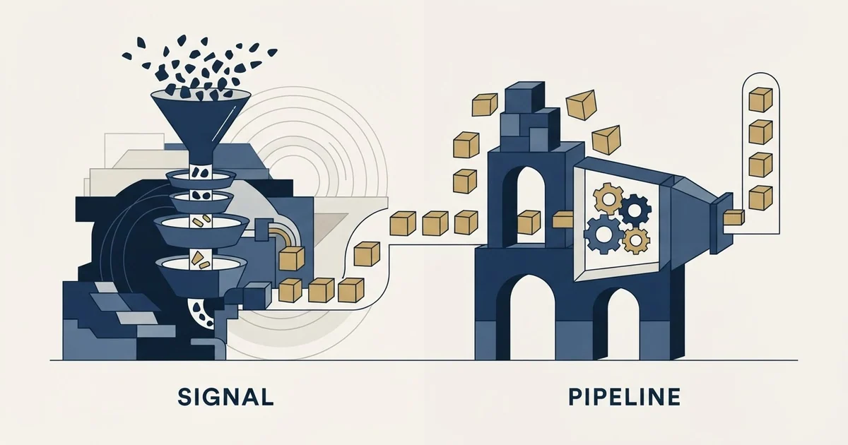 Editorial illustration for Coresignal vs Pipeline CRM