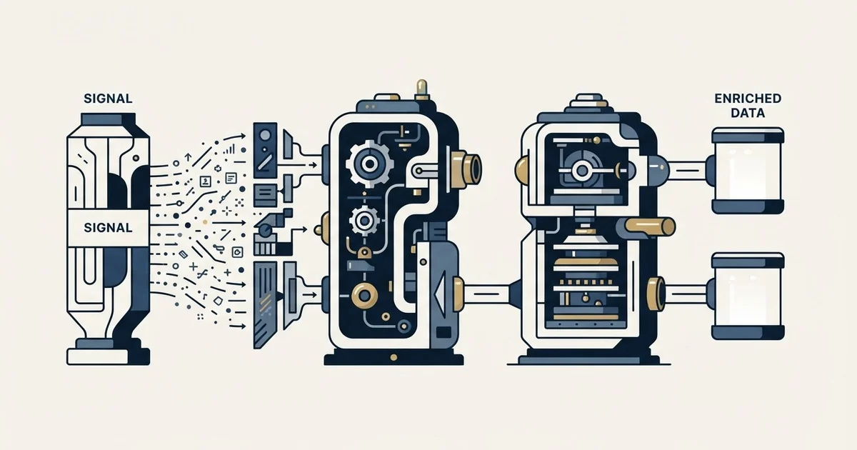 Editorial illustration for Coresignal vs PredictLeads